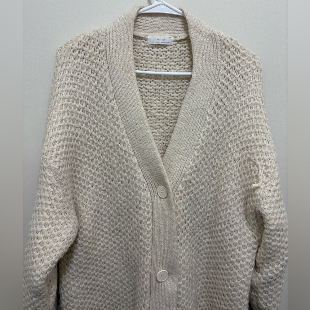 OAK + FORT Elegant Knit Cardigan - Picture 2 of 3